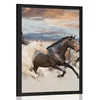 Plakat čreda konj - 60x90 white