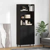 Highboard s ladicama Crni hrast 69,5 x 34 x 180 cm
