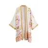 Next Kimono kremna/med/roza