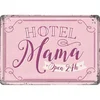 NOSTALGIC ART Metalna razglednica Hotel Mama
