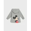 Sinsay - Jakna sa kapuljačom i našivenim džepovima Mickey Mouse - pepaljasto zelena