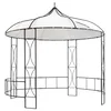 Vidaxl Paviljon 300x290 cm bel okrogel