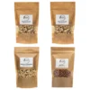 Komplet - 2x soljene pistacije 500g + indijski oreščki 500g + mandlji 500g