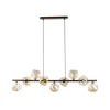 Luster na sajli LAVA 9xG9/8W/230V bronza/dimljeni bež