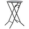 Vidaxl Vrtna miza Antracit 50 x 50 x 72 cm Kovina