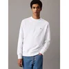 Calvin Klein Jeans za moške. J30J327115 Bela majica z vratom za posadko (XXL), Priložnostno, Organski bombaž, Trajnostni