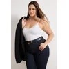 Trendyol Curve Ženska majica Tbbaw26Cv00002, Bela