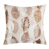 Blazina EMA - 45x45 cm - Leaves beige, brown