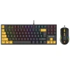 GAMEZONE Gaming set mehanicka tastatura I mis crno-zuti 7200dpi HORNET87 by Tracer