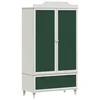 Vidaxl Kreda omara z vrati ROROS Bela 90 x 45 x 165 cm Konstruiran les