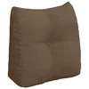 Vidaxl Poglavni vzglavnik Rjava 45 x 24 x 50 cm blago