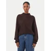 BOSS Pulover Fewena 50564438 Rjava Relaxed Fit