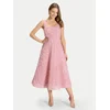 Swing Cocktail obleka 5AK09100 Roza Regular Fit
