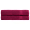 Vidaxl Premium brisače SOLUND 2 kosa bordo 100x200 cm 600 g/m2