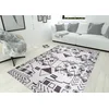 Conceptum Hypnose Tepih Ada Gönül -AL 377, 140x190 cm, Antracit-beli