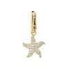 Pilgrim Obesek Starfish zlata/transparentna