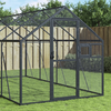 vidaXL Ptičnica antracitna 1,79x4x1,85 m aluminij