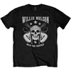 Willie Nelson Majica Skull Unisex Black M