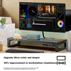 Llano Postolje za monitor sa USB 3.0 portom, 60x26 cm, Crno