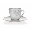 Banquet Skodelica in krožnik CHARME 200 ml, komplet 6 kosov