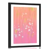 Plakat s paspartujem razcveteno travniško cvetje - 40x60 white