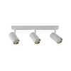 Stropna spot lampa NICEA 3xGU10/10W/230V bela