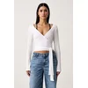 Guess Jeans bluza na preklop ženska z modalom
