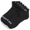 Puma Quarter Socks (3 Pack) Unisex, Black, Size 43-46, Clothing