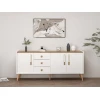 Hanah Home Konzola Mitra, 180x80x45 cm, Bela