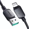 JOYROOM Kabel Joyroom Multi-Color Series A14 Lightning/USB-A 2.4A 1.2 m - črn