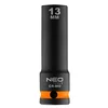 slomart NEO TOOLS Udarni nasadni ključ 1/2, dolgi 13 x 78 mm, Cr-Mo