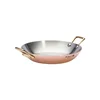 Frying pan with 2 handles, 20 cm, copper - stainless steel, Inocuivre