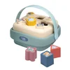 Didaktický košík s vkladacími kockami Shape Sorter Basket Little Smoby 8 rôznych tvarov s obrázkami zvieratiek od 12 mes SM140323