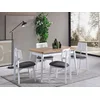 HANAH HOME Trpezarijski sto i stolice Milla White Natural