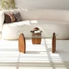 HANAH HOME Sto za dnevnu sobu Surf Chesnut Transparent