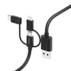 Hama Kabel USB 3v1: micro USB, USB-C, Lightning, 1,5 m