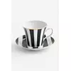 Skodelica s podstavkom La Mania Stripes 200 ml
