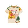 Guess Majica N6GI02 K8HM4 Bež Regular Fit
