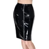 Black Level Tight-fitting Vinyl Skirt 2851776 Black S