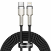 BASEUS CAFULE METAL LIGHTNING CABLE PD20W 200CM BLACK (6953156202108)