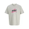 JACK & JONES Majica JORKAI siva / roza / črna