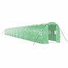 Staklenik s čeličnim okvirom zeleni 44 m2 22 x 2 x 2 m