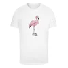 Mens T-shirt Flamingo Baller - white