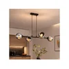 Brilagi - Luster na sajli 4xE27/60W/230V crna/dimljeno-siva