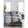 Lessentiel Maison Komplet posteljina Clark, 200x220 cm, Siva-Antracit