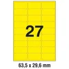 ETIKETE LK 63,5X29,6MM PK25L ZWECKFORM L6004-25 NEON ŽUTE