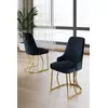HANAH HOME Set stolica (6 delova) Puva Anthracite Gold