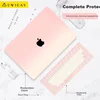 DiYiGongFang Zaštitna maska za Apple MacBook Pro 13/13.3 M1/M2 sa zaštitnom TPU folijom za tastaturu, Roze