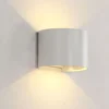 LED zidna lampa okrugla Elmark 969 2 x 5 W 4000K IP 54 - Bela