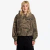 Mikina Carhartt WIP Hooded Feather Tree Sweat UNISEX Camo Feather Tree, Khaki/ Shungite Garment Dyed S